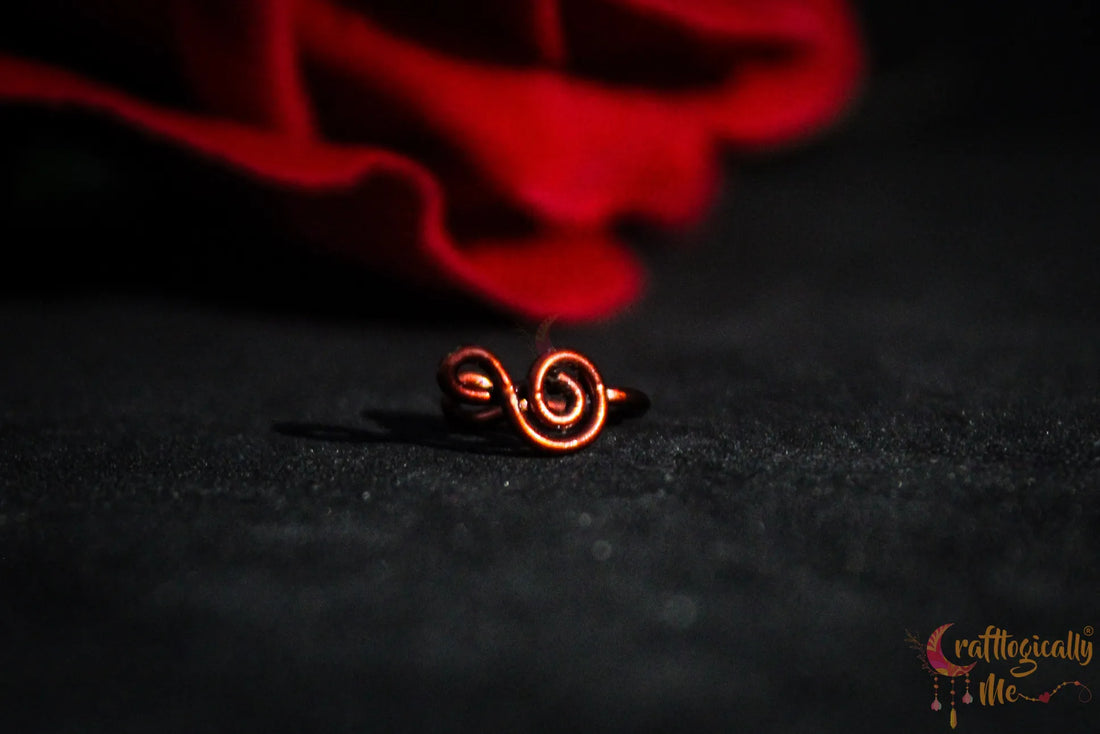 Harmony Swirl Ear Cuff – Handmade Anti-Tarnish Copper Jewelry