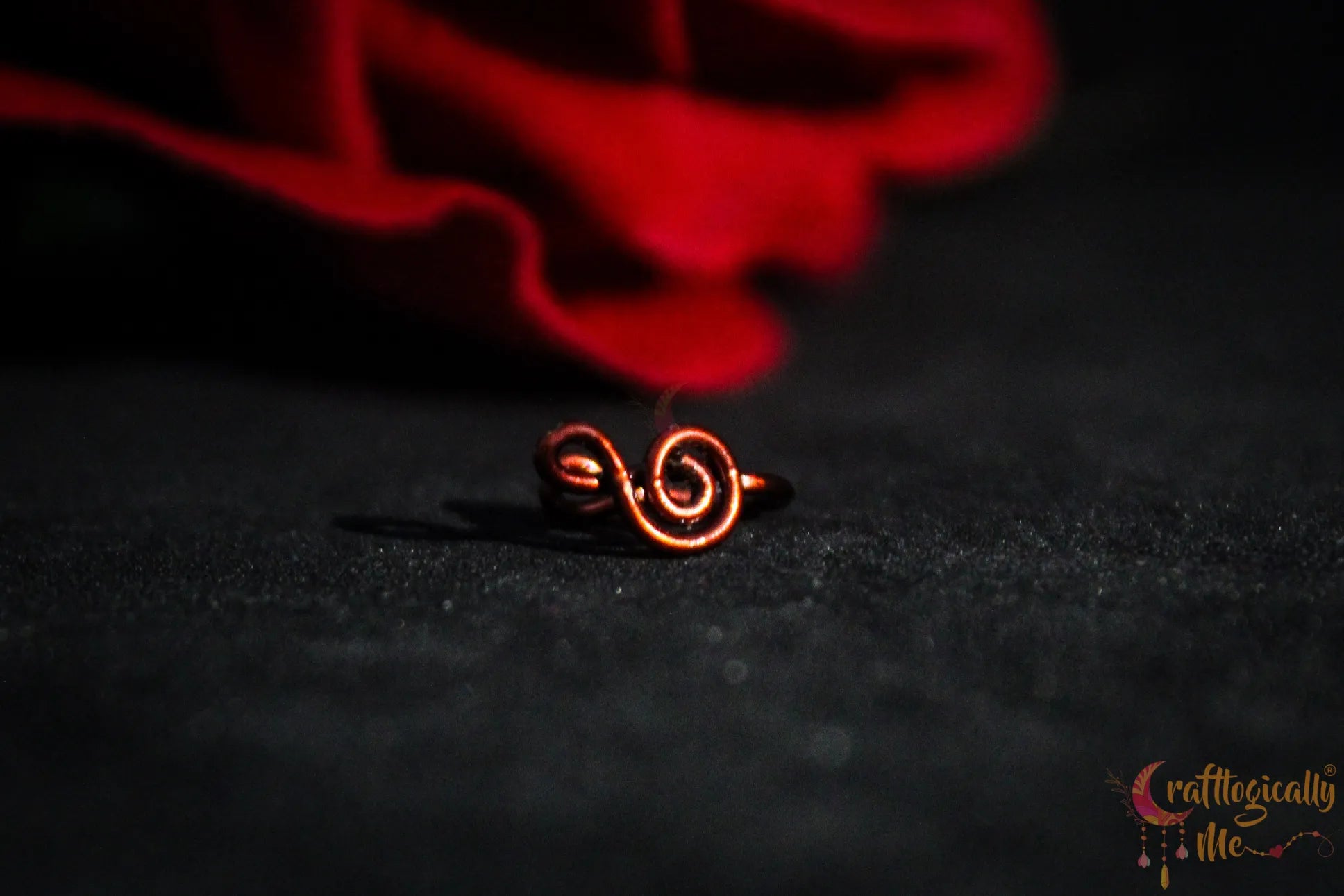 Harmony Swirl Ear Cuff – Handmade Anti-Tarnish Copper Jewelry