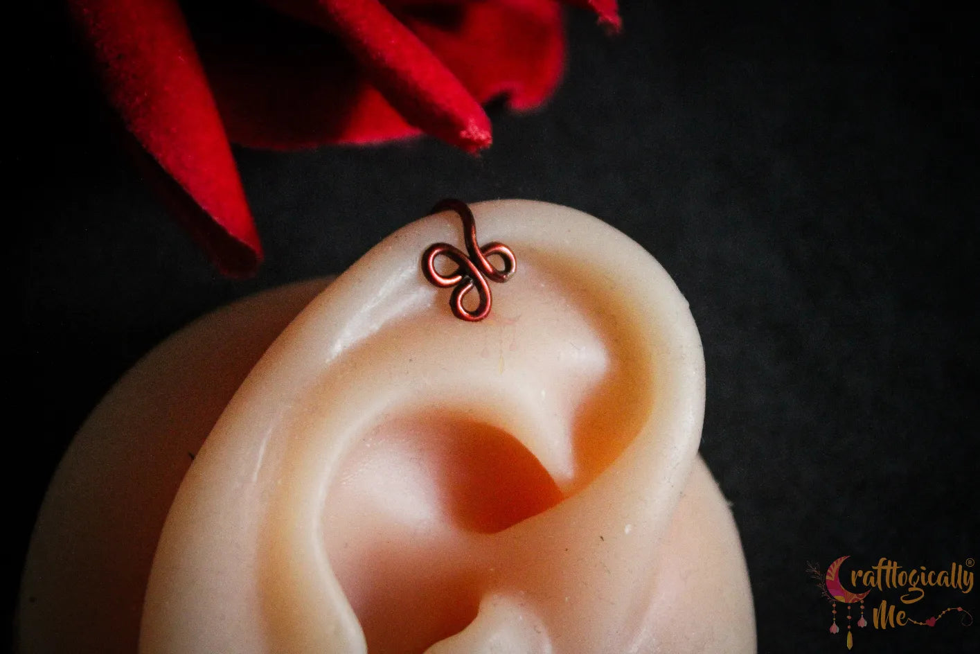 Clover Ear Cuff – Handmade Anti-Tarnish Copper Jewelry