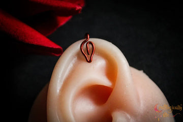 Leaf Ear Cuff – Handmade Anti-Tarnish Copper Jewelry