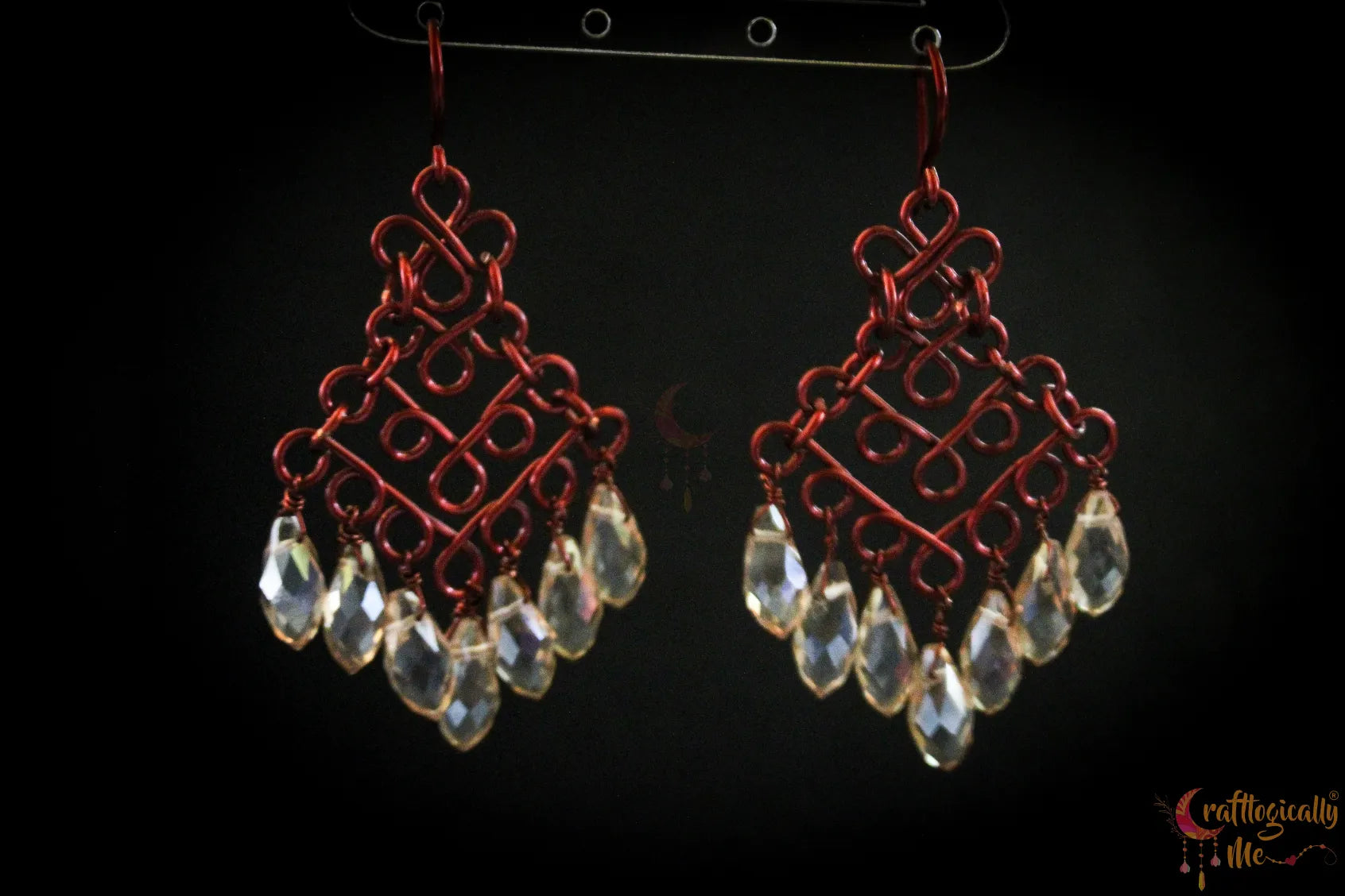 Bollywood Style Golden Infinite Loop Earrings – Handmade Anti-Tarnish Copper Jewelry