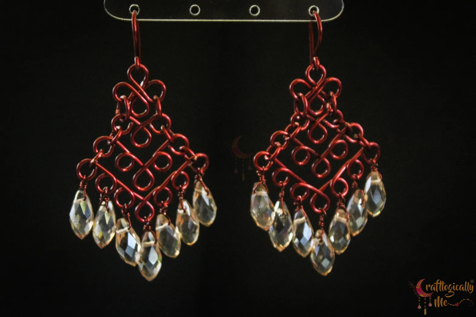 Bollywood Style Golden Infinite Loop Earrings – Handmade Anti-Tarnish Copper Jewelry