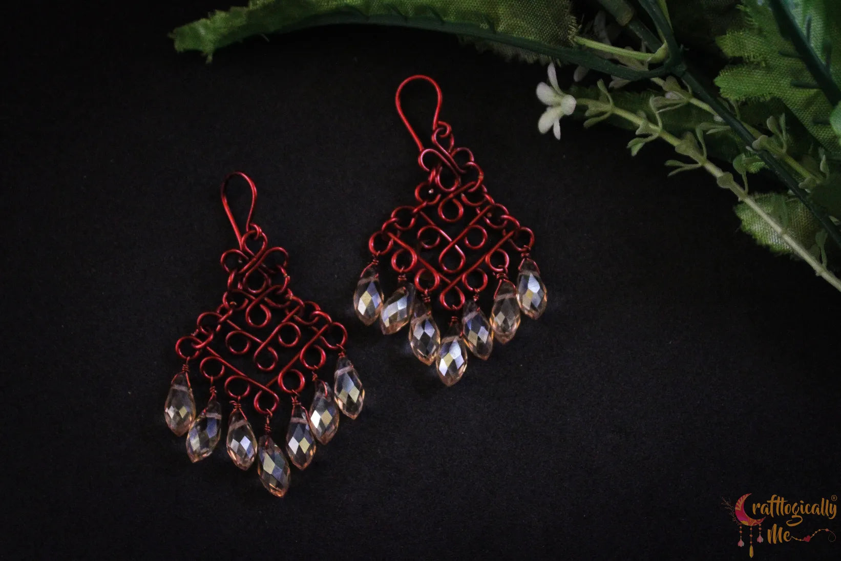 Bollywood Style Golden Infinite Loop Earrings – Handmade Anti-Tarnish Copper Jewelry