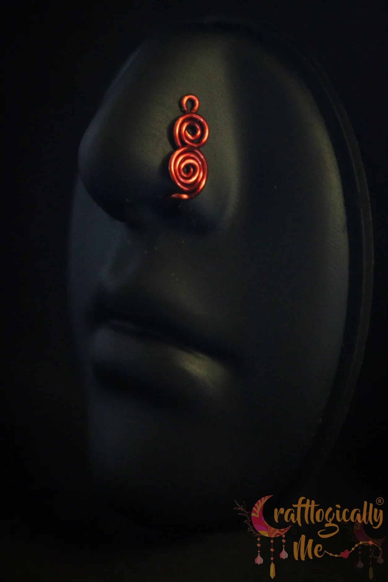 Double Swirl Nose Cuff – Handmade Anti-Tarnish Copper Jewelry