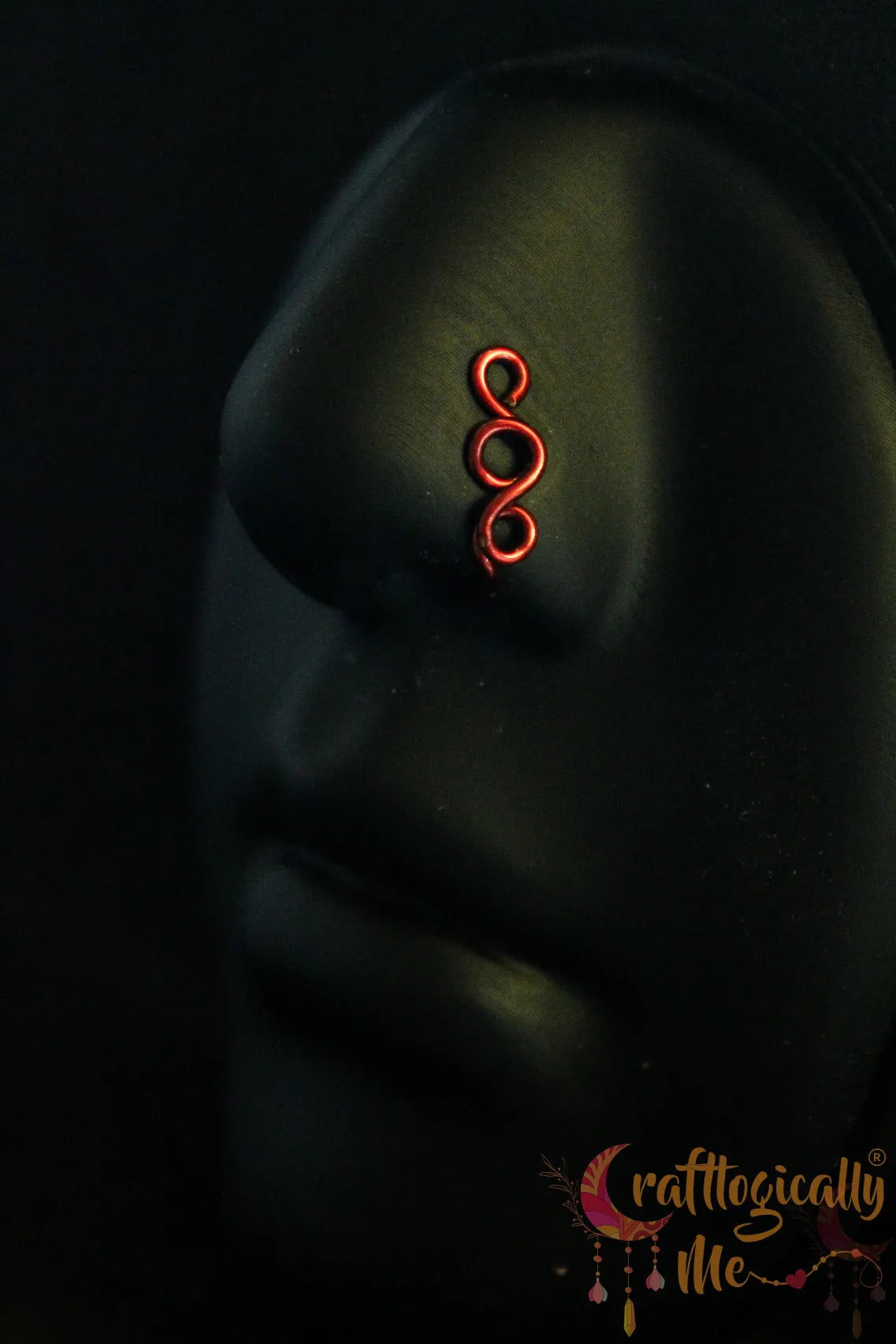 Infinite Loop Nose Cuff – Handmade Anti-Tarnish Copper Jewelry