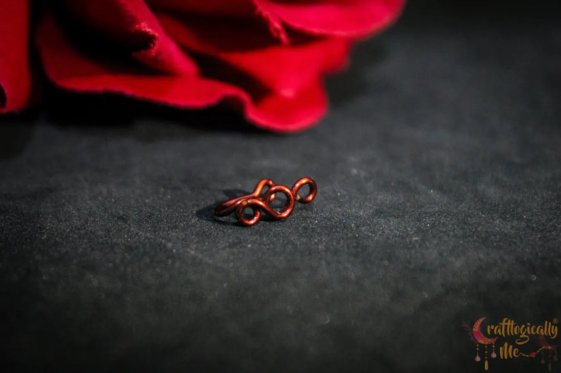 Infinite Loop Nose Cuff – Handmade Anti-Tarnish Copper Jewelry