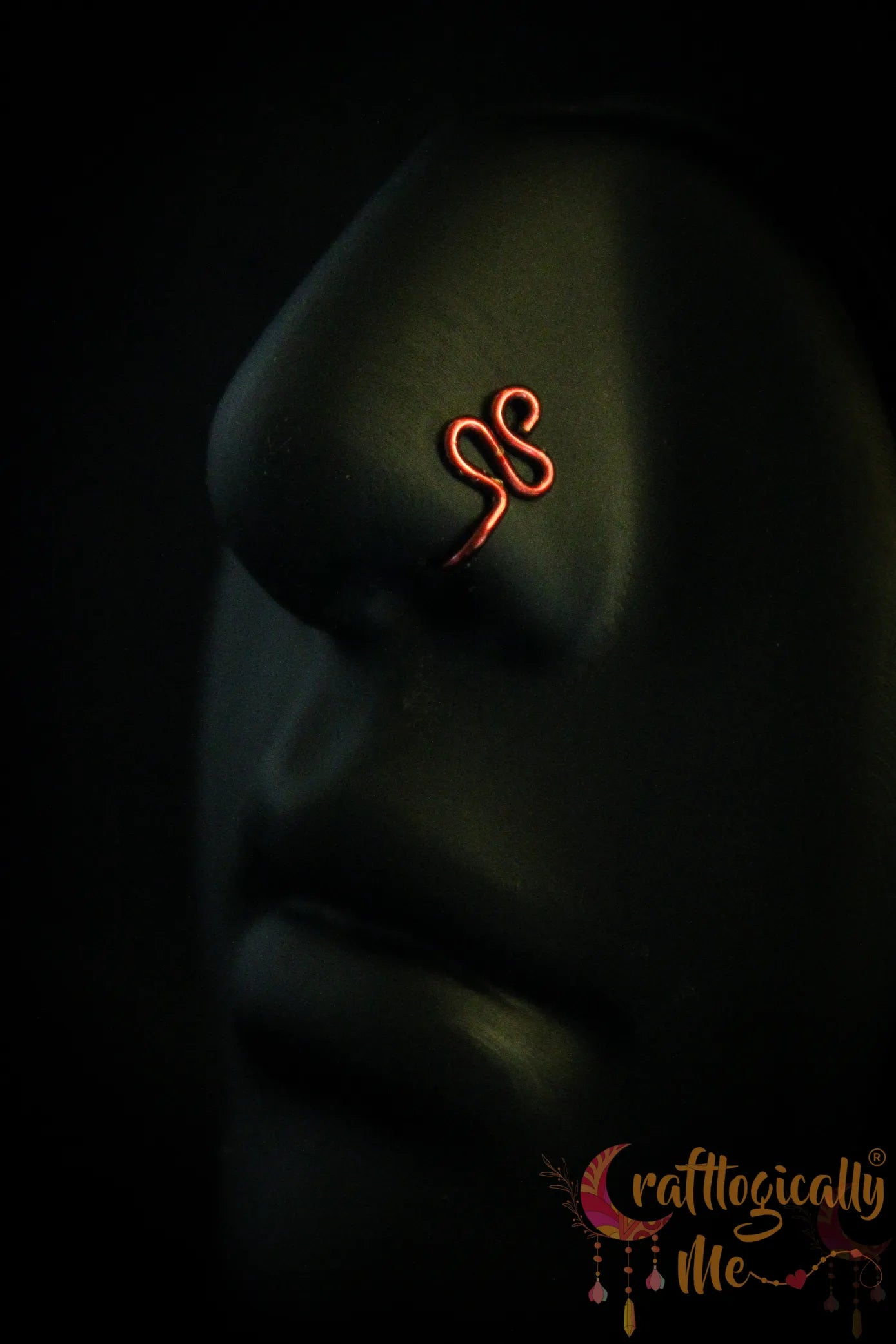 Serpentine Nose Cuff – Handmade Anti-Tarnish Copper Jewelry