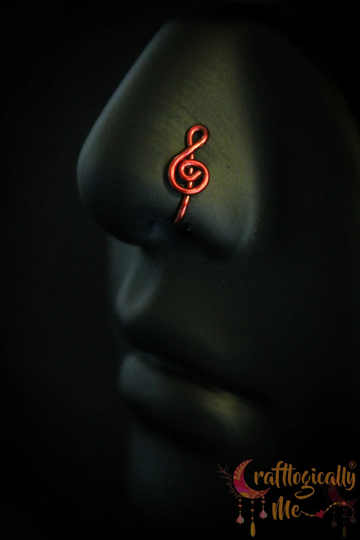 Melody Spiral Nose Cuff – Handmade Anti-Tarnish Copper Jewelry