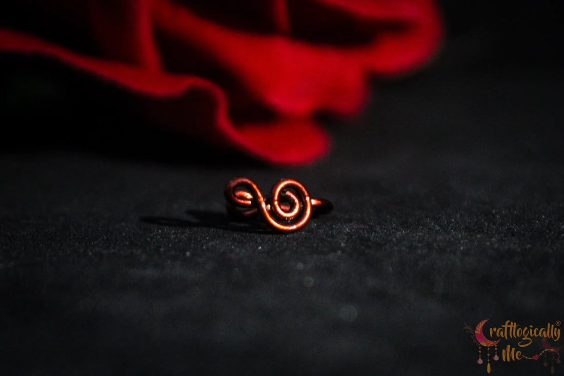 Melody Spiral Nose Cuff – Handmade Anti-Tarnish Copper Jewelry