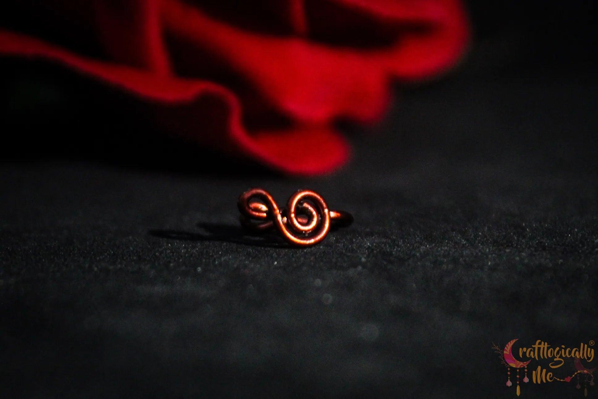 Melody Spiral Nose Cuff – Handmade Anti-Tarnish Copper Jewelry