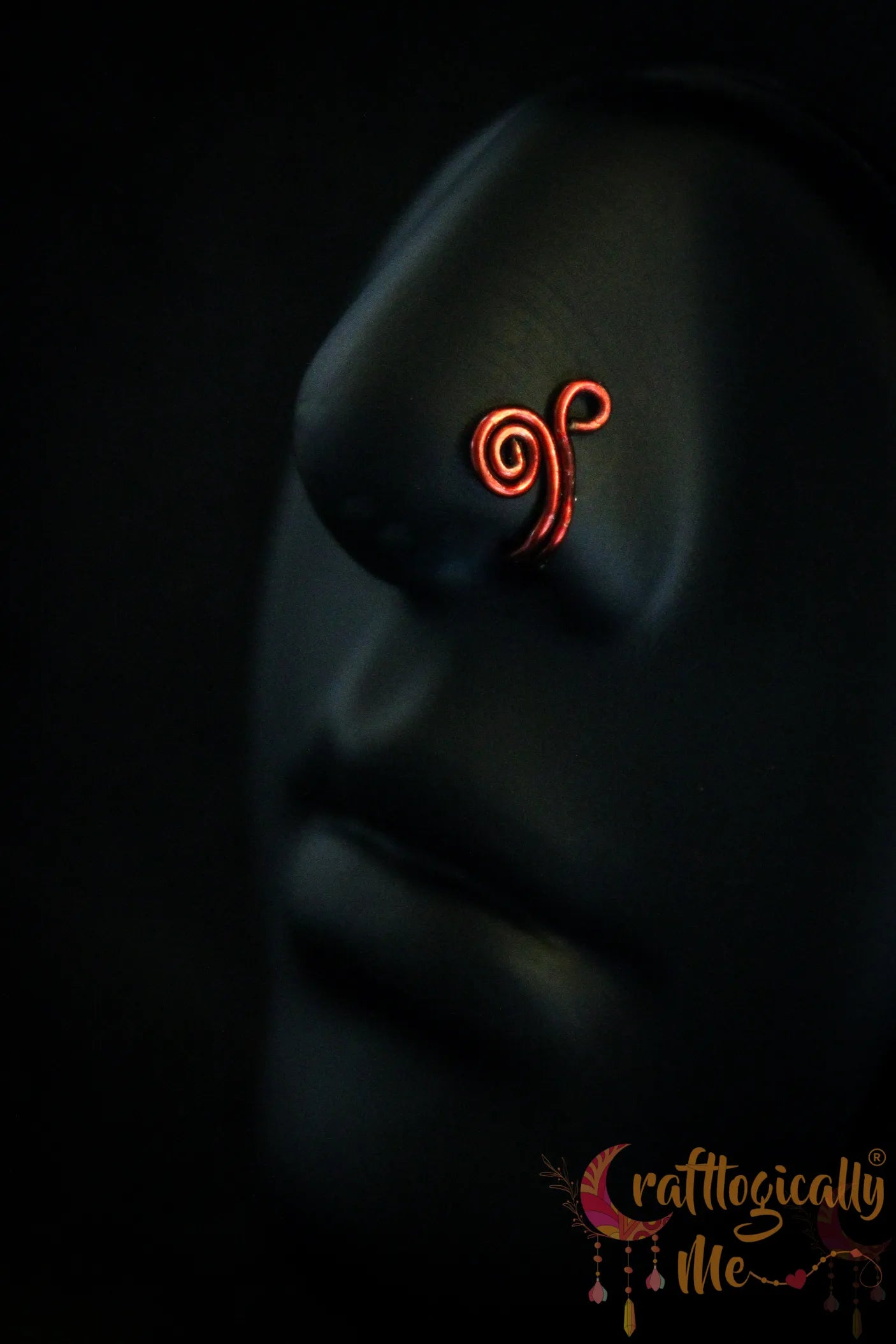 Flourish Nose Cuff – Handmade Anti-Tarnish Copper Jewelry