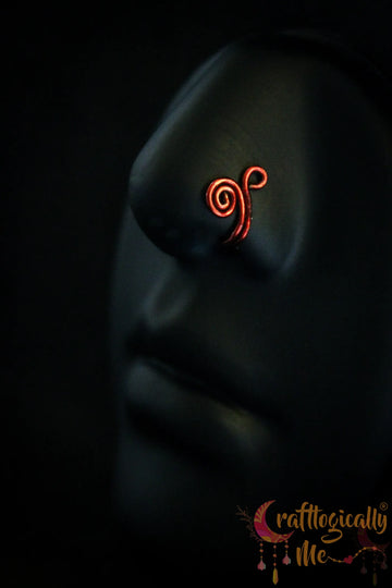 Flourish Nose Cuff – Handmade Anti-Tarnish Copper Jewelry