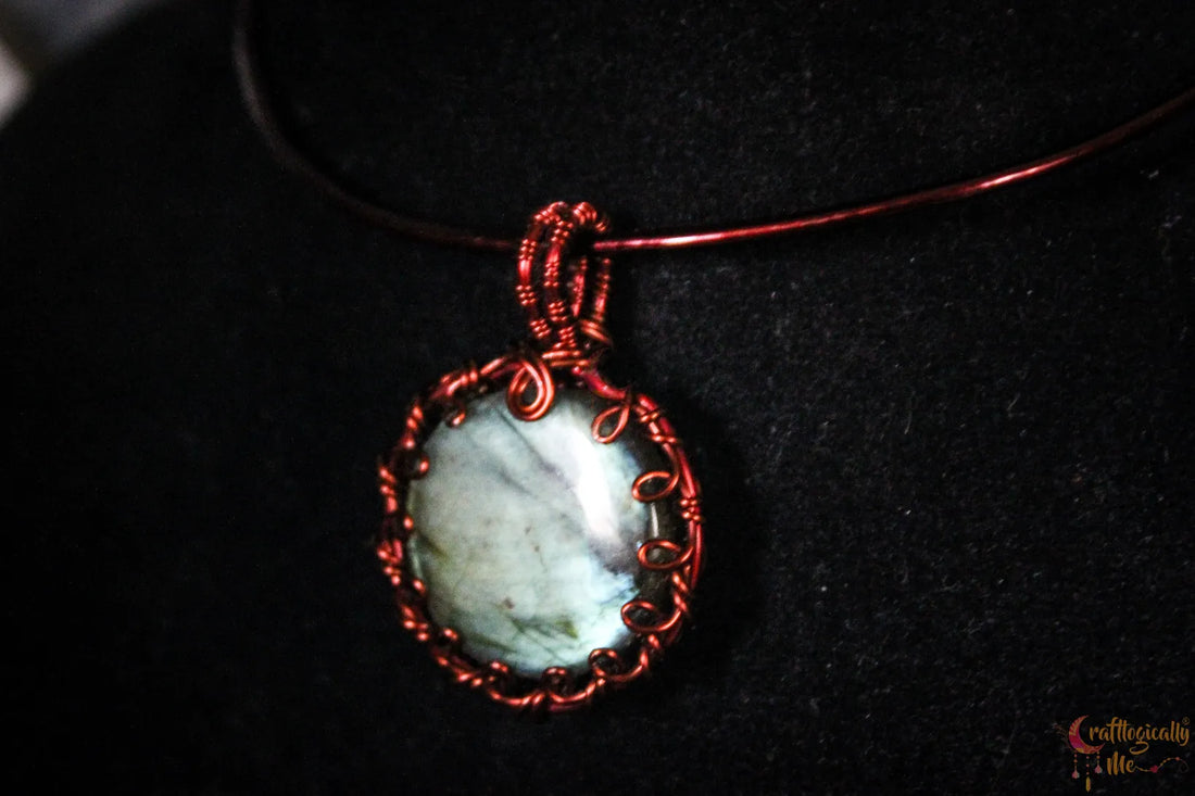Blue Labradorite Gemstone 4-in-1 Necklace | Anti-Tarnish Copper Jewelry