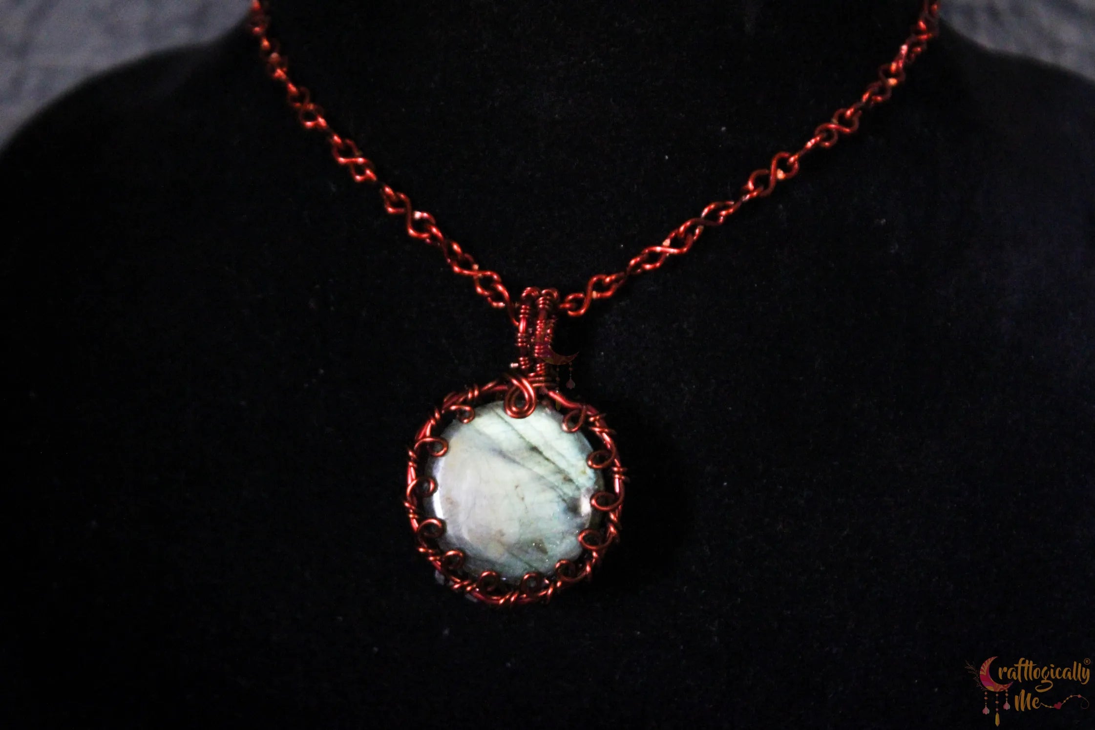 Blue Labradorite Gemstone 4-in-1 Necklace | Anti-Tarnish Copper Jewelry
