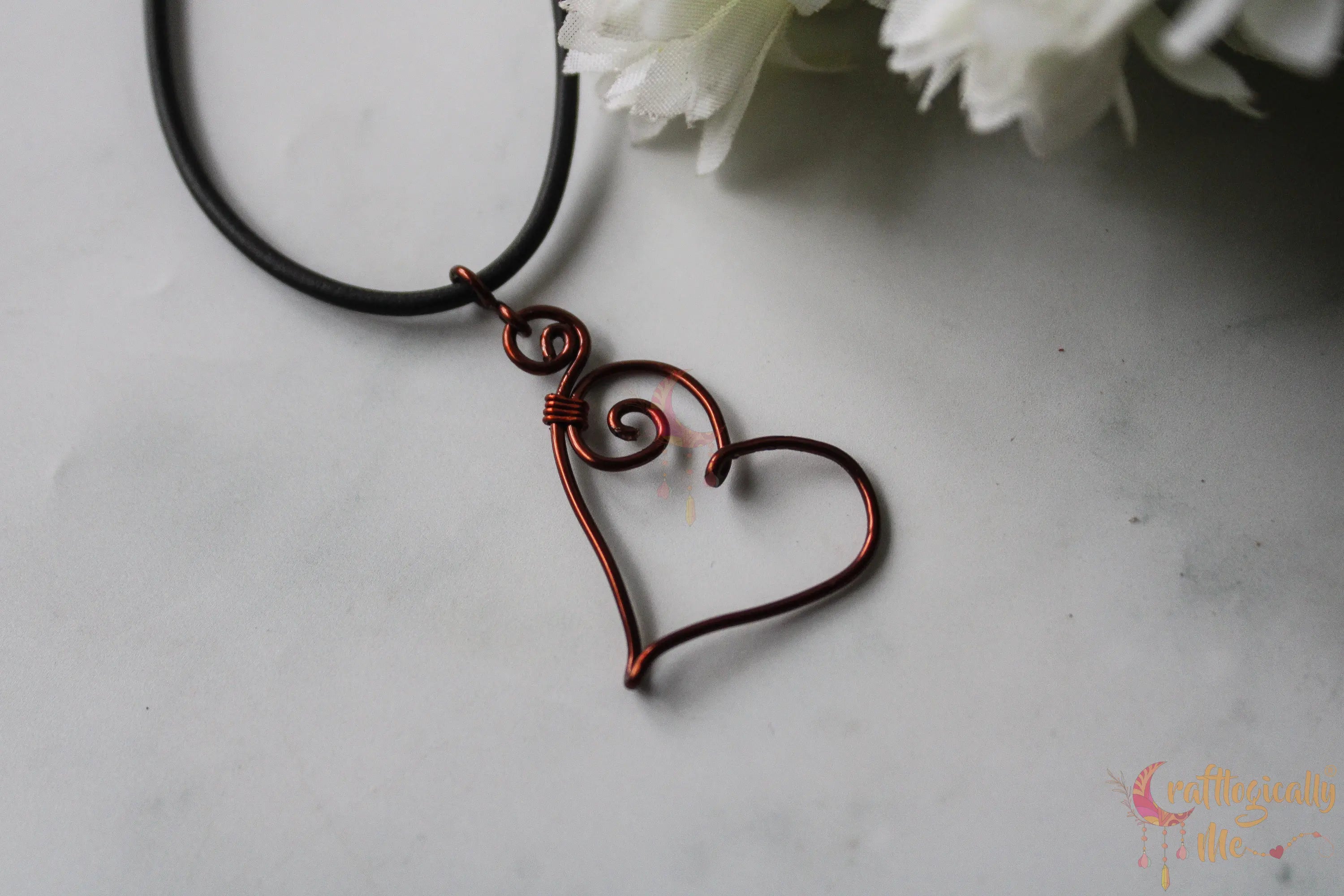 Heart Pendant – Handmade Wire Art Jewelry