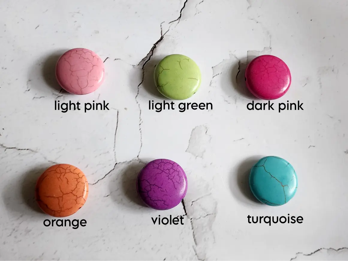 Flower Bead Pendant with Leaf – Handmade Boho Jewelry