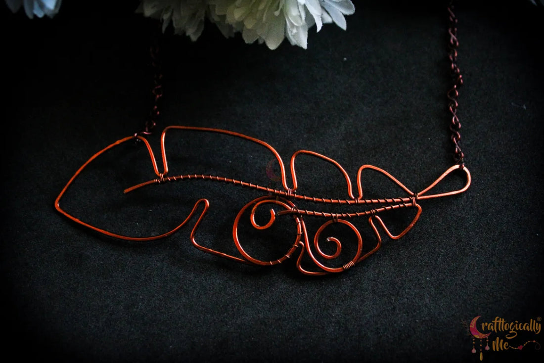 Feather Wire Wrapped Pendant (Styled 2 Ways) – Handmade Anti-Tarnish Copper Jewelry