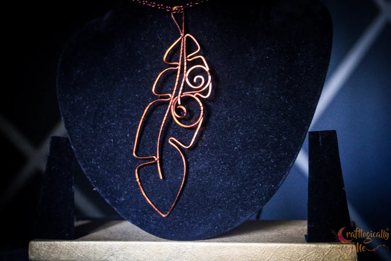 Feather Wire Wrapped Pendant (Styled 2 Ways) – Handmade Anti-Tarnish Copper Jewelry