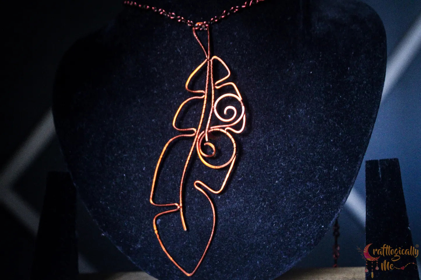 Feather Wire Wrapped Pendant (Styled 2 Ways) – Handmade Anti-Tarnish Copper Jewelry