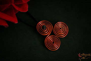 Triskelion Spiral Pendant – Handmade Anti-Tarnish Copper Jewelry