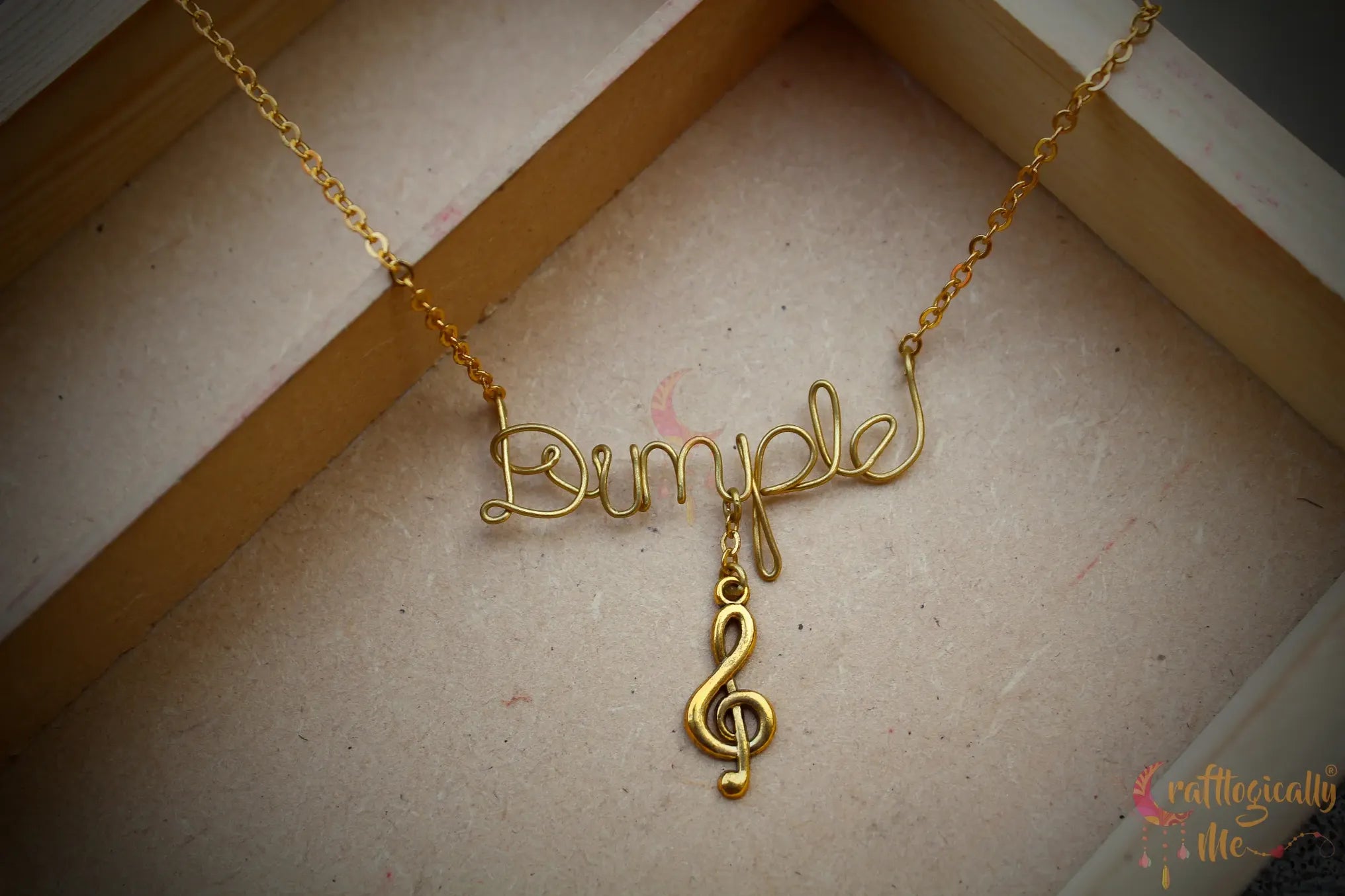 Personalized Wire Name Pendant – Custom Handmade Jewelry