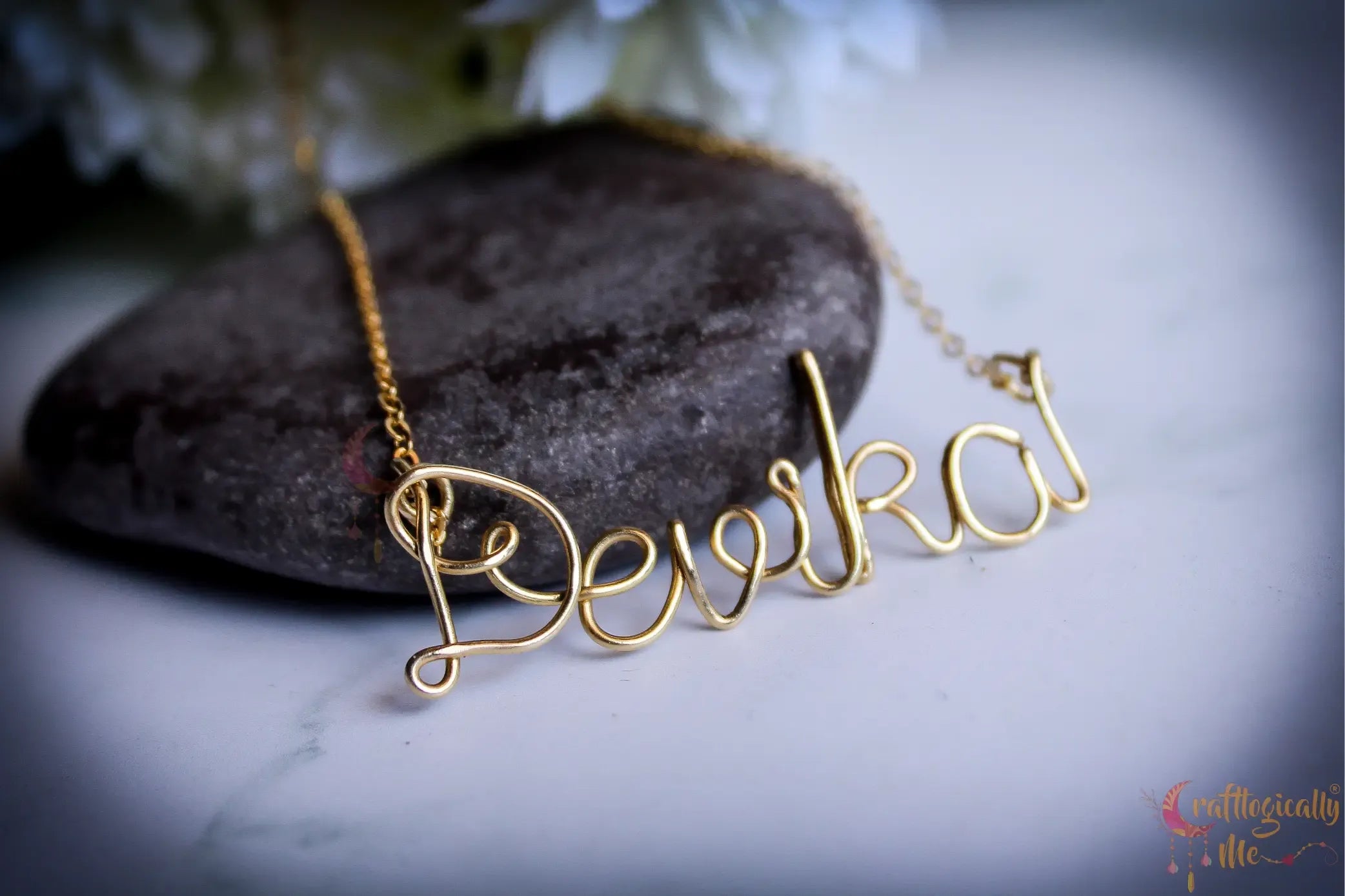 Personalized Wire Name Pendant – Custom Handmade Jewelry
