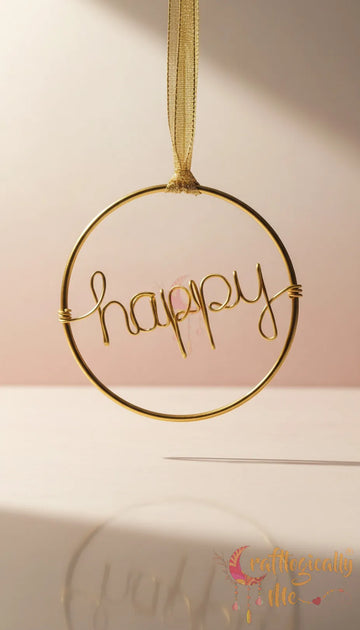 Personalized Wire Name Car Hanging – Custom Handmade Car Accessory