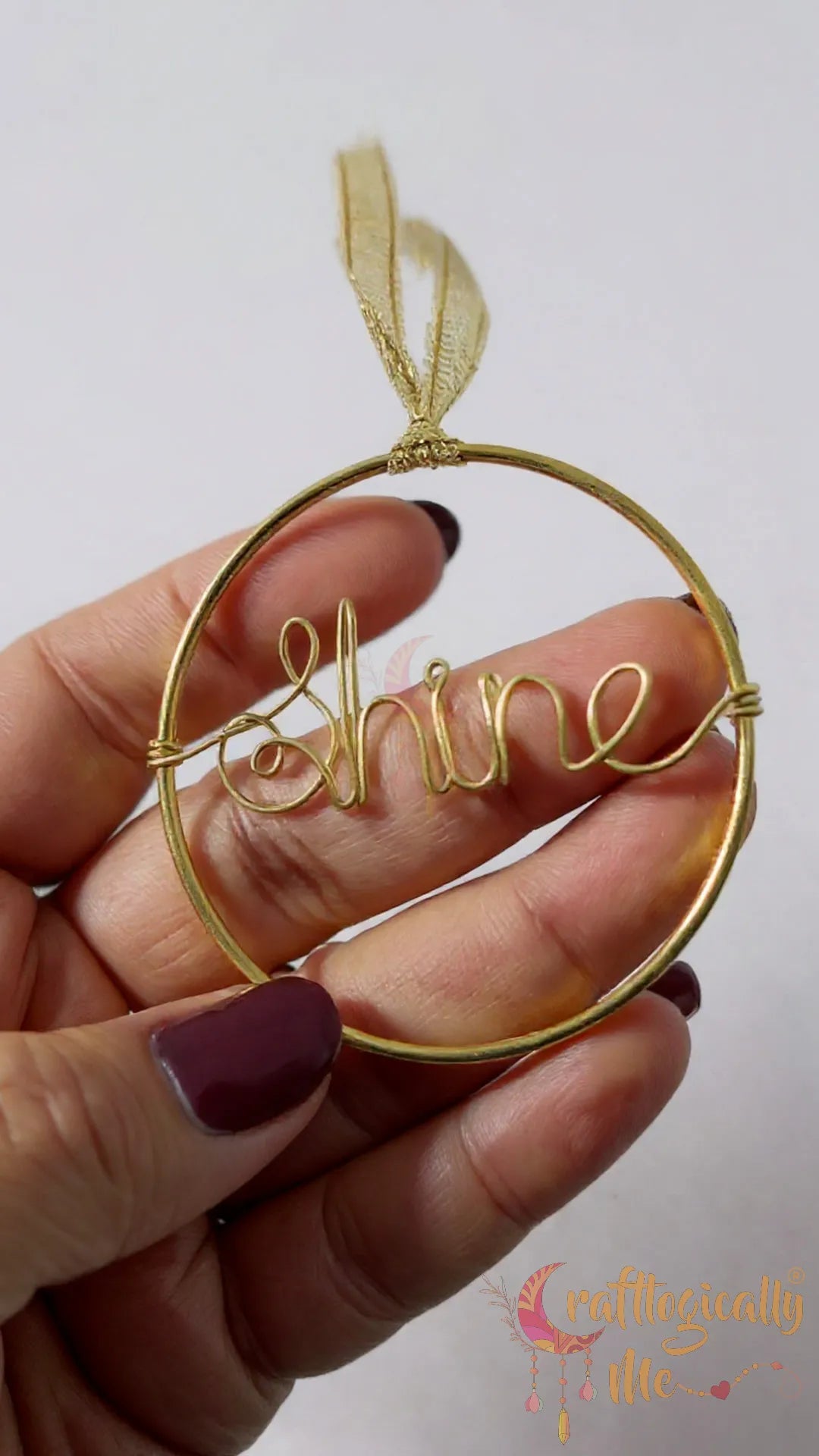 Personalized Wire Name Car Hanging – Custom Handmade Car Accessory