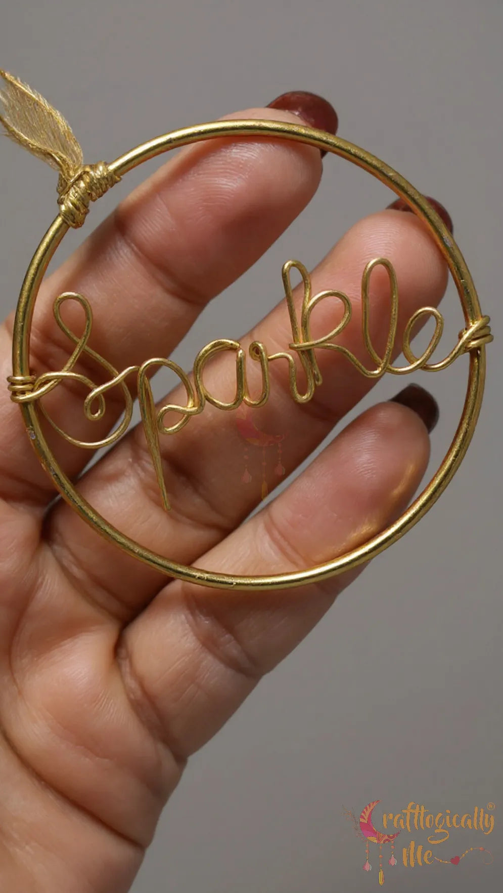 Personalized Wire Name Car Hanging – Custom Handmade Car Accessory
