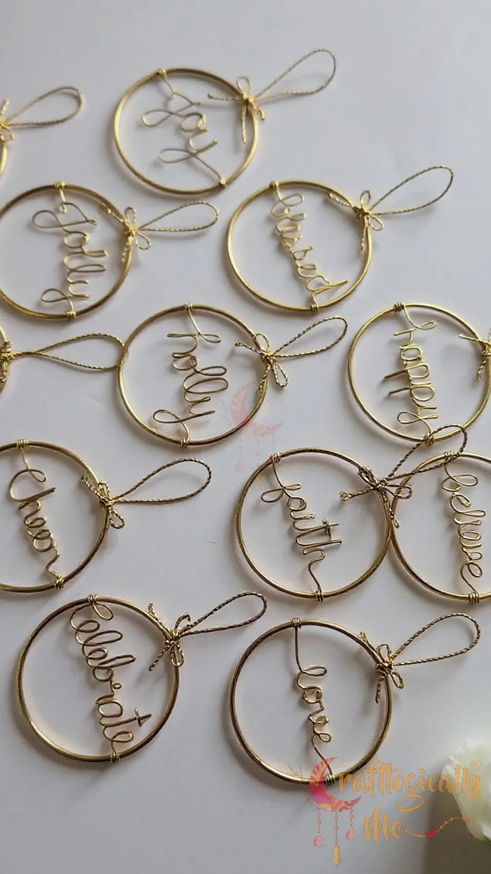 Personalized Wire Name Car Hanging – Custom Handmade Car Accessory
