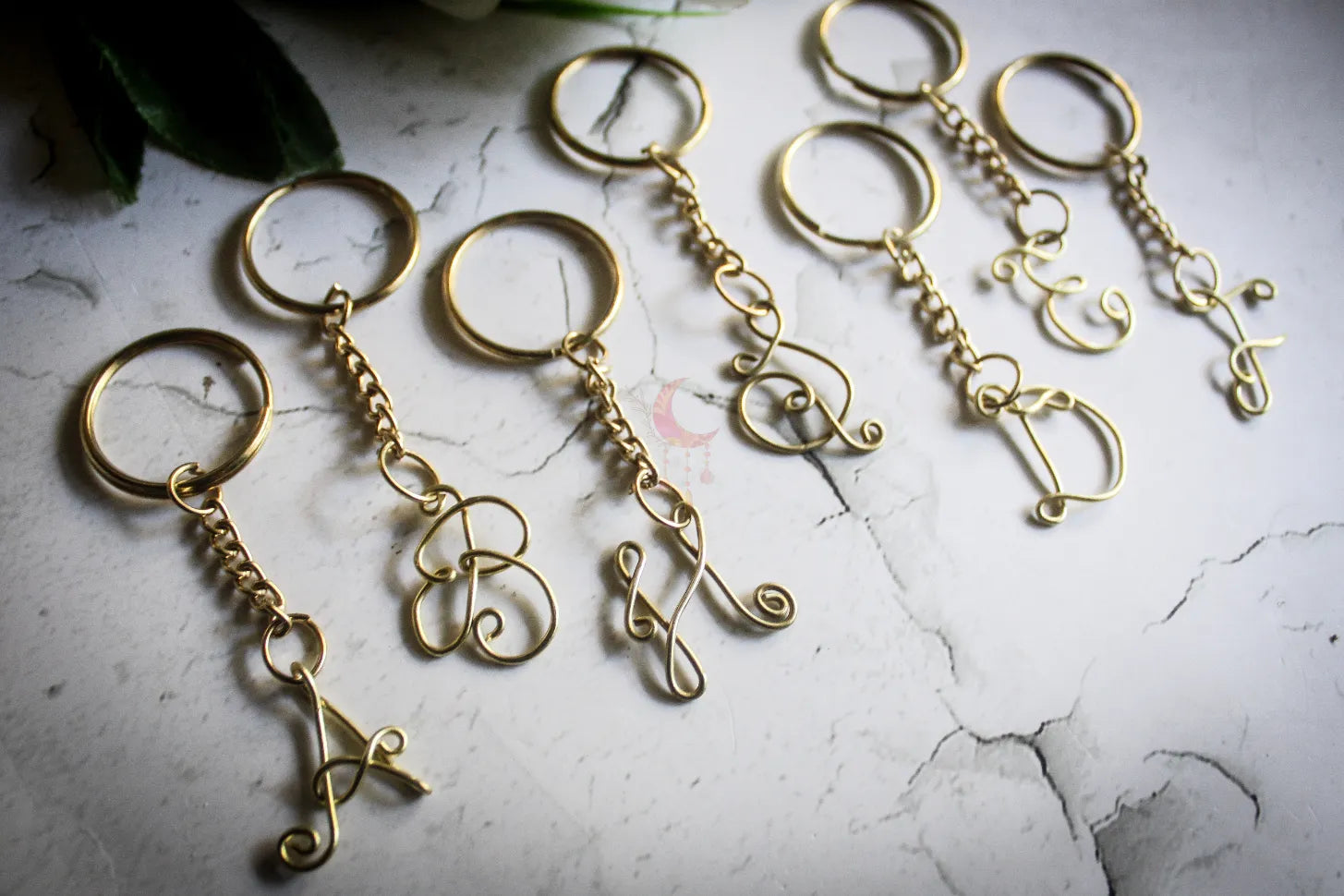 Wire Initial Keychain – Custom Handmade Gift