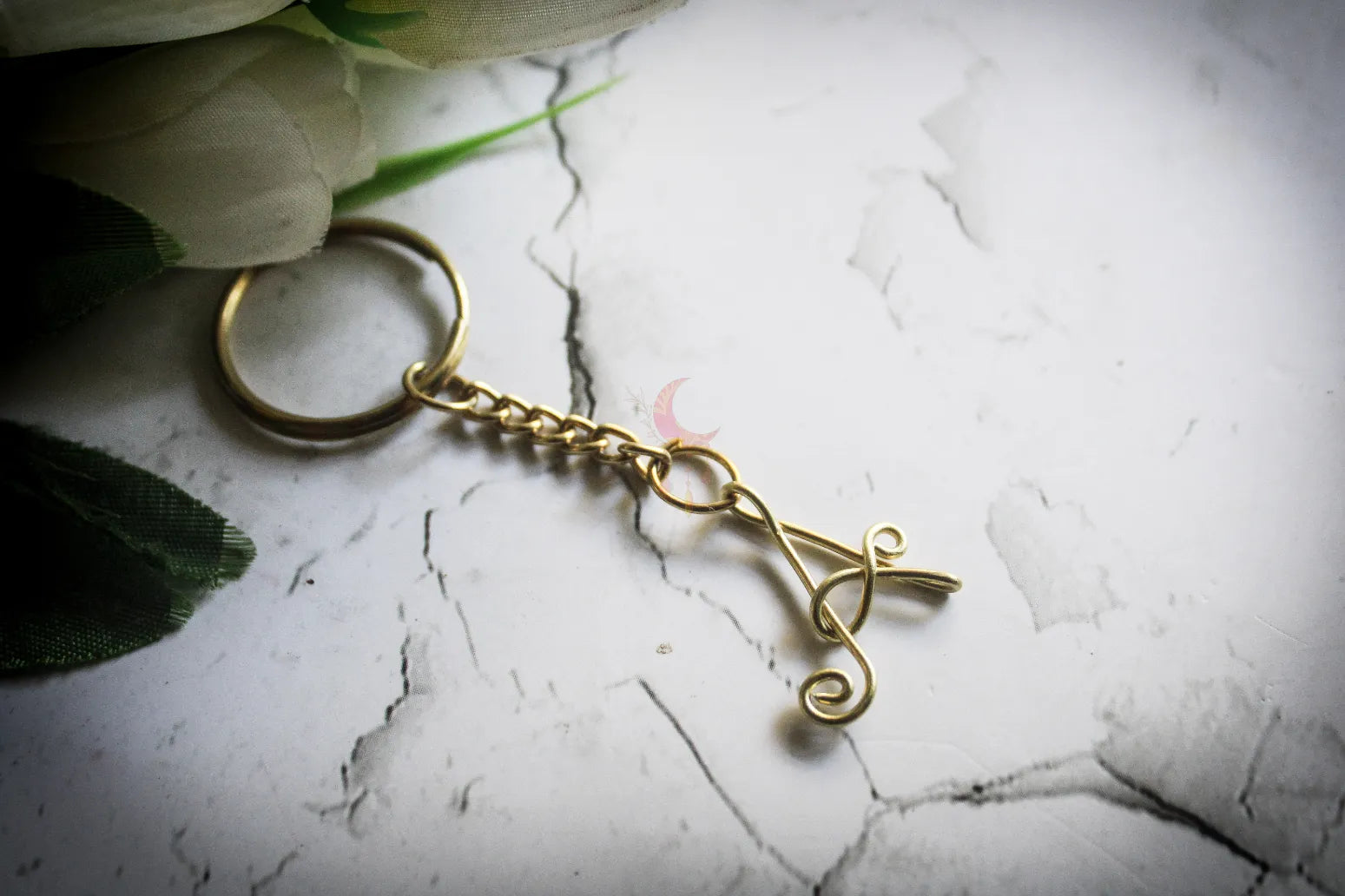 Wire Initial Keychain – Custom Handmade Gift