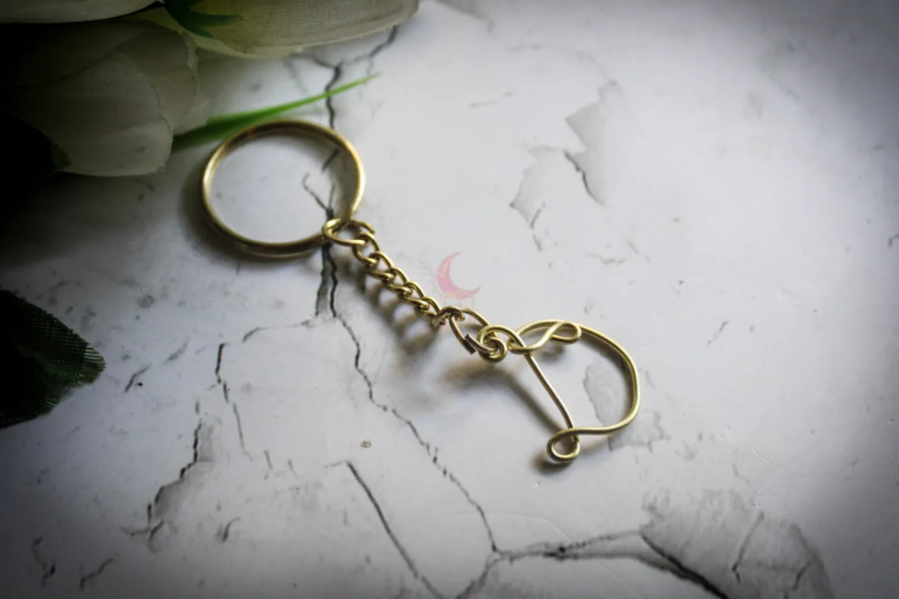 Wire Initial Keychain – Custom Handmade Gift