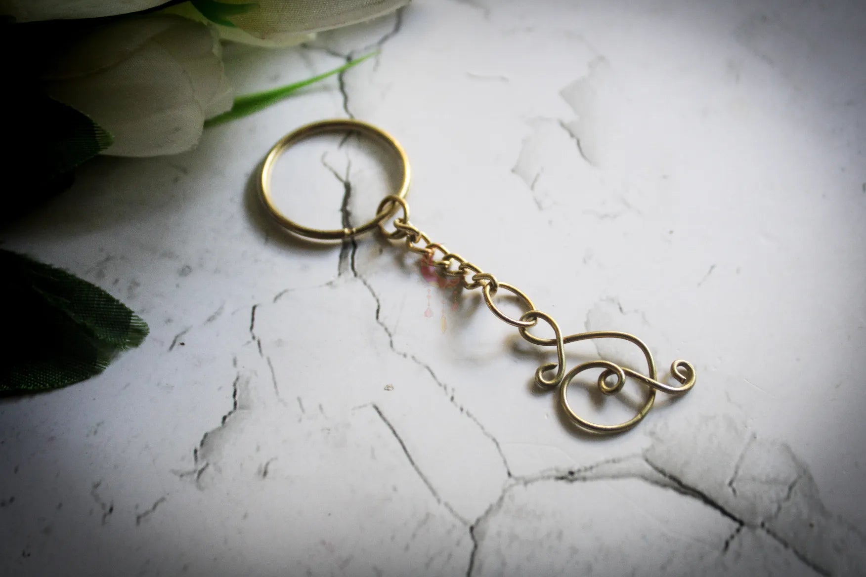 Wire Initial Keychain – Custom Handmade Gift