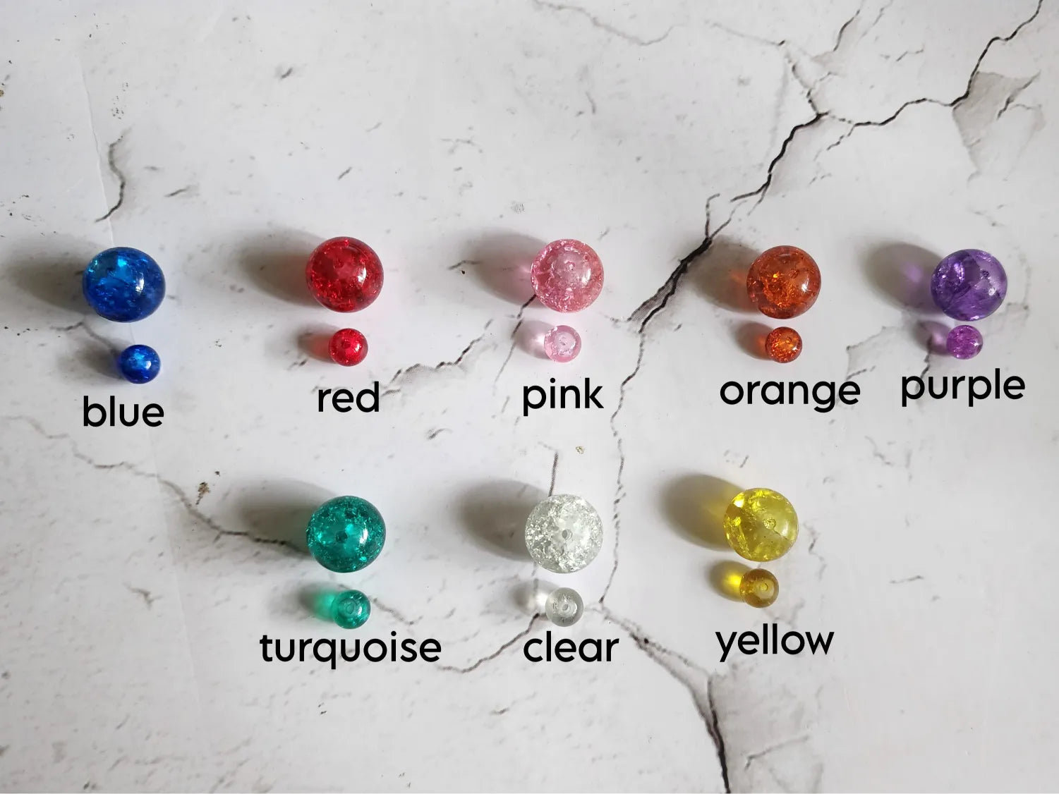 Crackle Beads Pendant Set, Earrings and Pendant Combo – Handmade Wire Jewelry