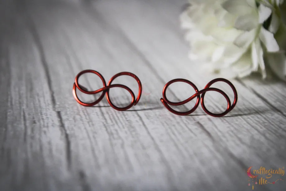 Simple Boho Style Elegant Swirl Wire Choker Necklace & Earrings Set – Handmade Wire Jewelry