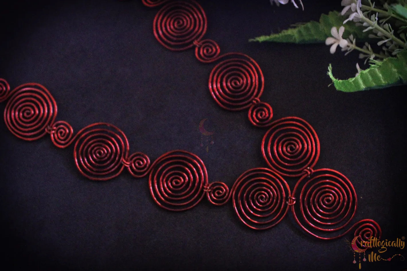 Spiral Necklace & Earrings Set – Handmade Anti-Tarnish Copper Jewelry