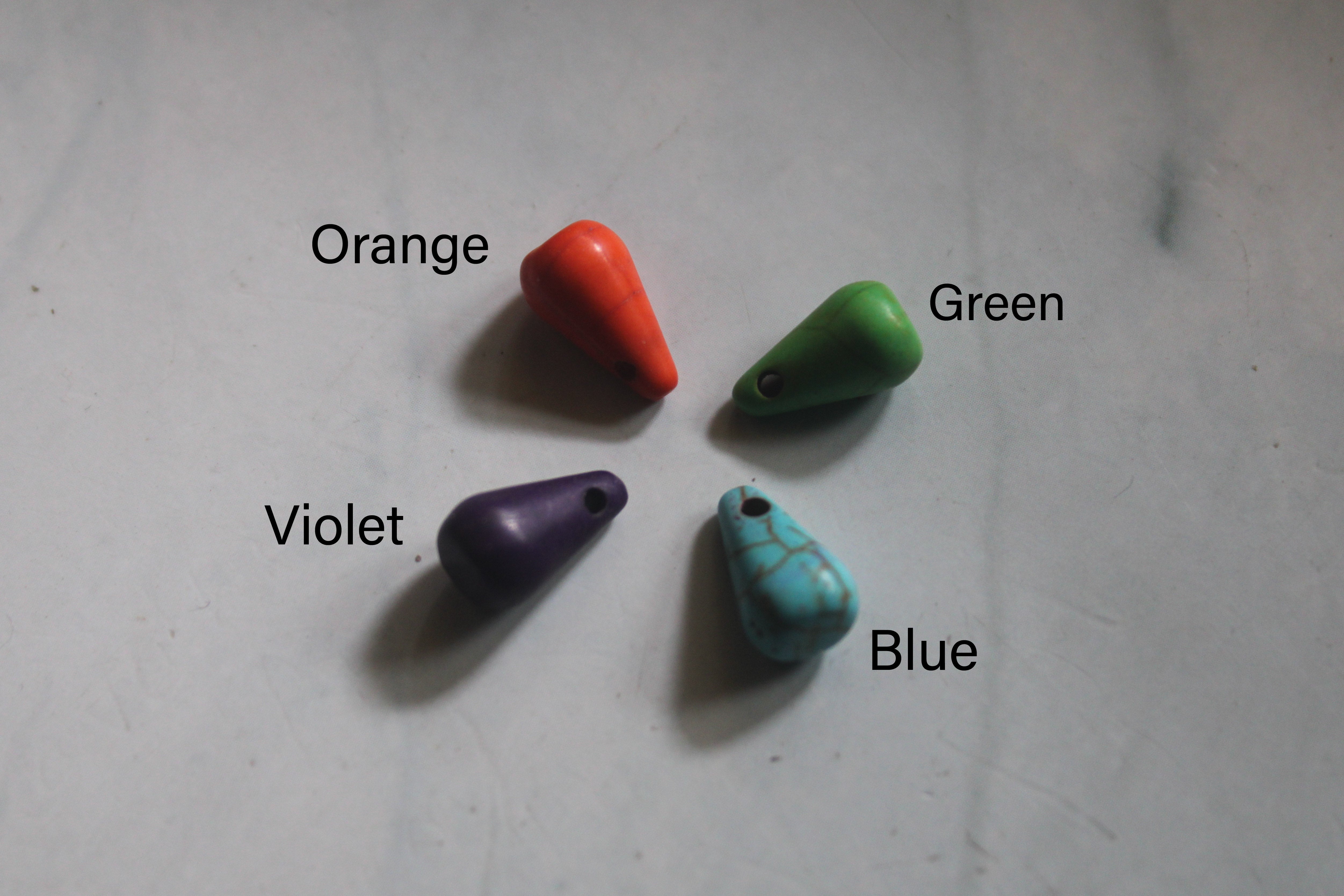 Drop Bead with Flourish Earrings – Handmade Wire Wrapped Dangle Jewelry