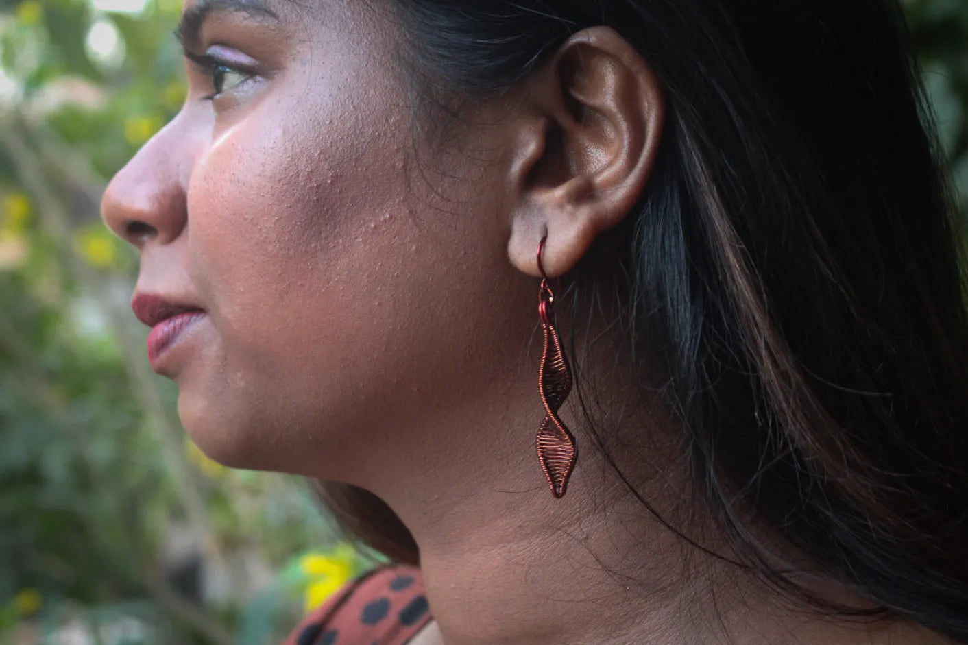 Mini DNA Danglers – Helix Twister Earrings - Handmade Wire Jewelry