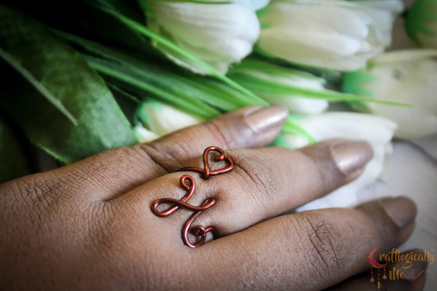 Adjustable Initial Ring – Personalized Jewelry