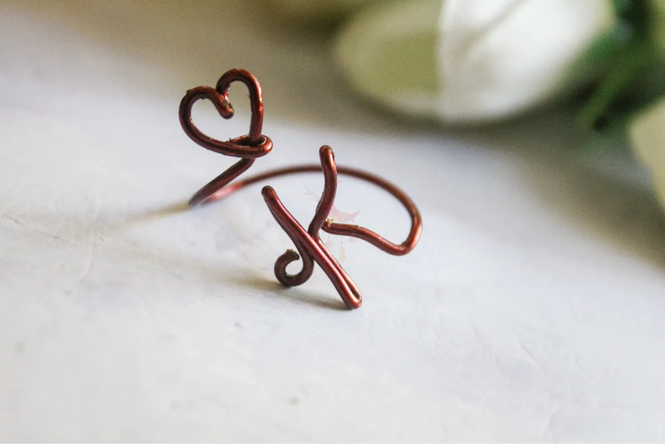 Adjustable Initial Ring – Personalized Jewelry