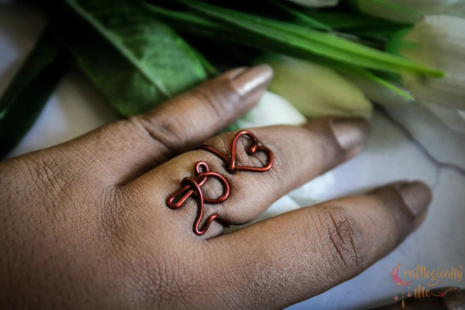 Adjustable Initial Ring – Personalized Jewelry