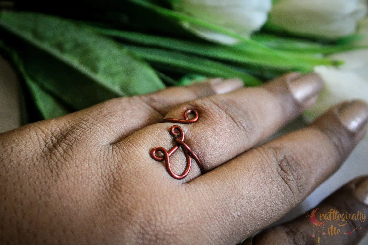 Adjustable Initial Ring – Personalized Jewelry