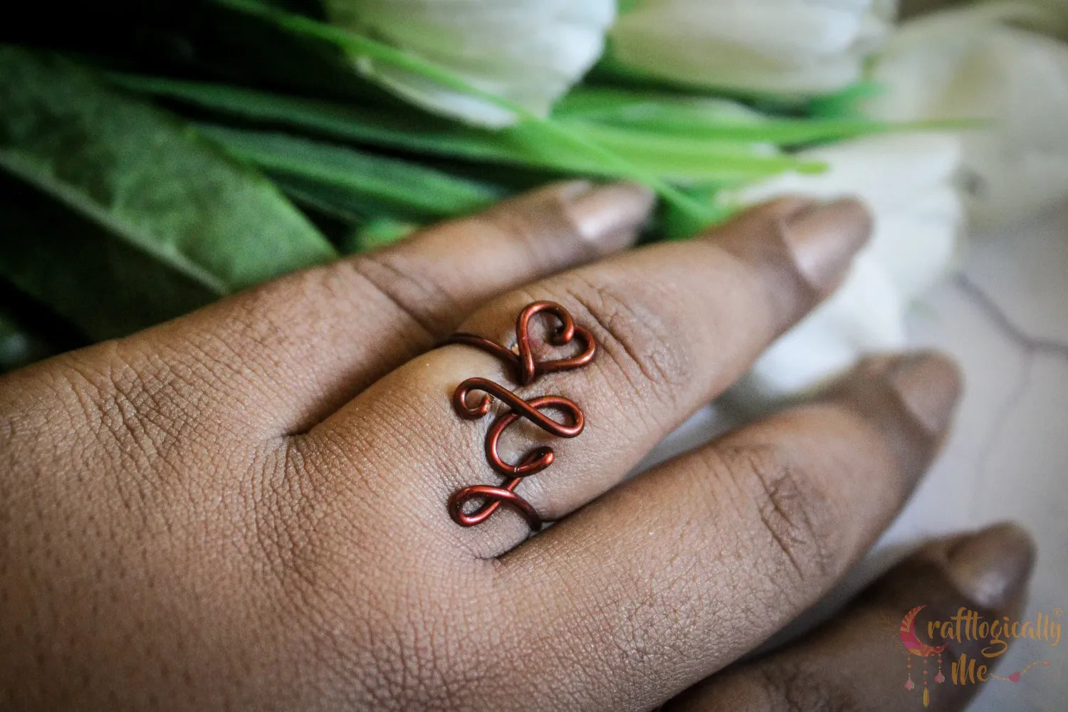 Adjustable Initial Ring – Personalized Jewelry