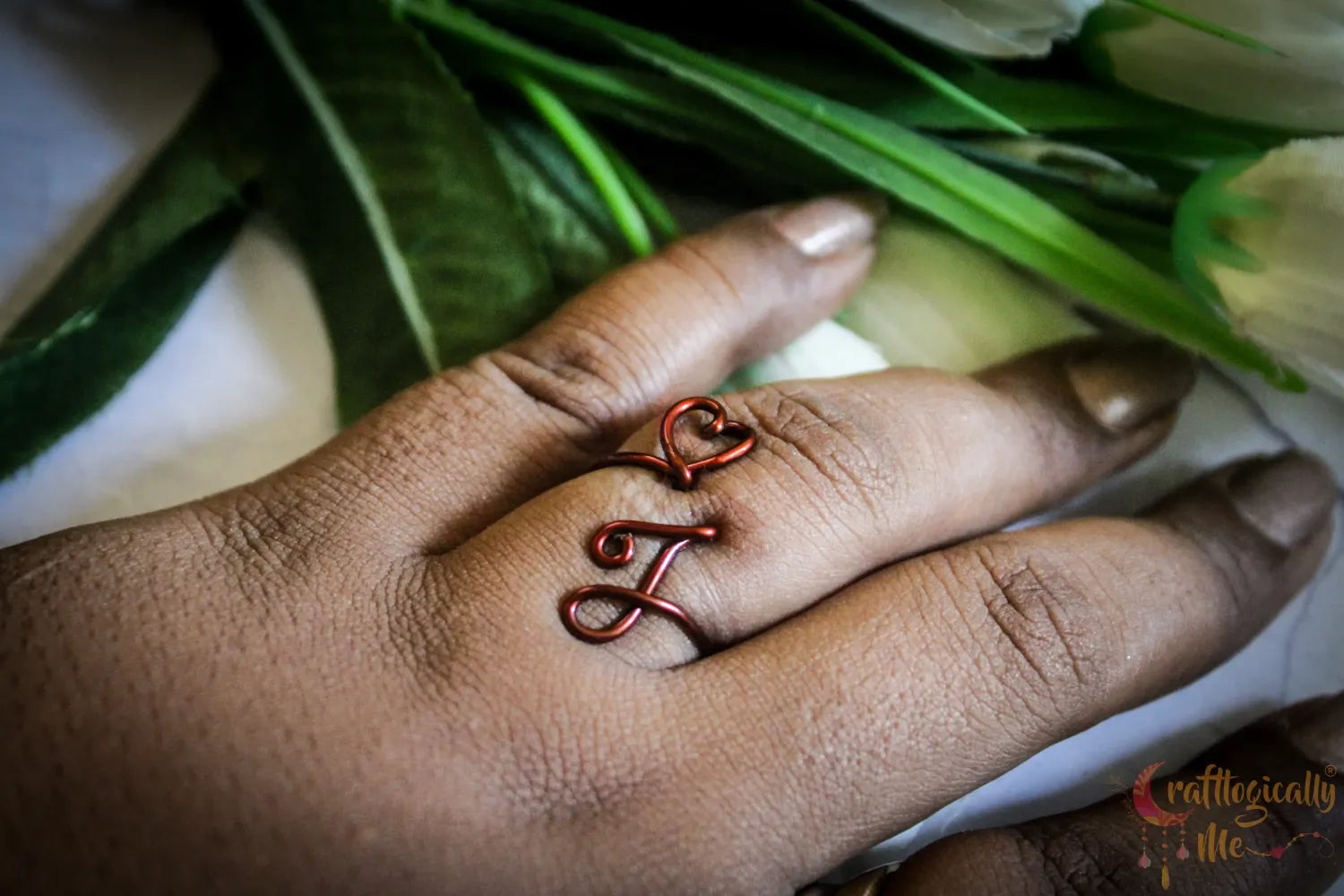 Adjustable Initial Ring – Personalized Jewelry