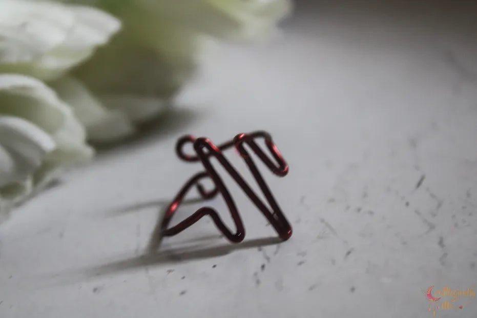 Heartbeat Ring – Handmade Wire Wrapped Adjustable Ring