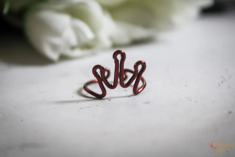 Crown Ring – Handmade Wire Wrapped Adjustable Royal Ring
