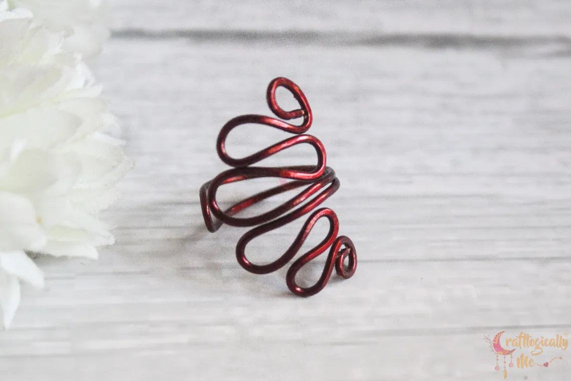 Bloom Adjustable Wire Ring – Handmade Floral Jewelry