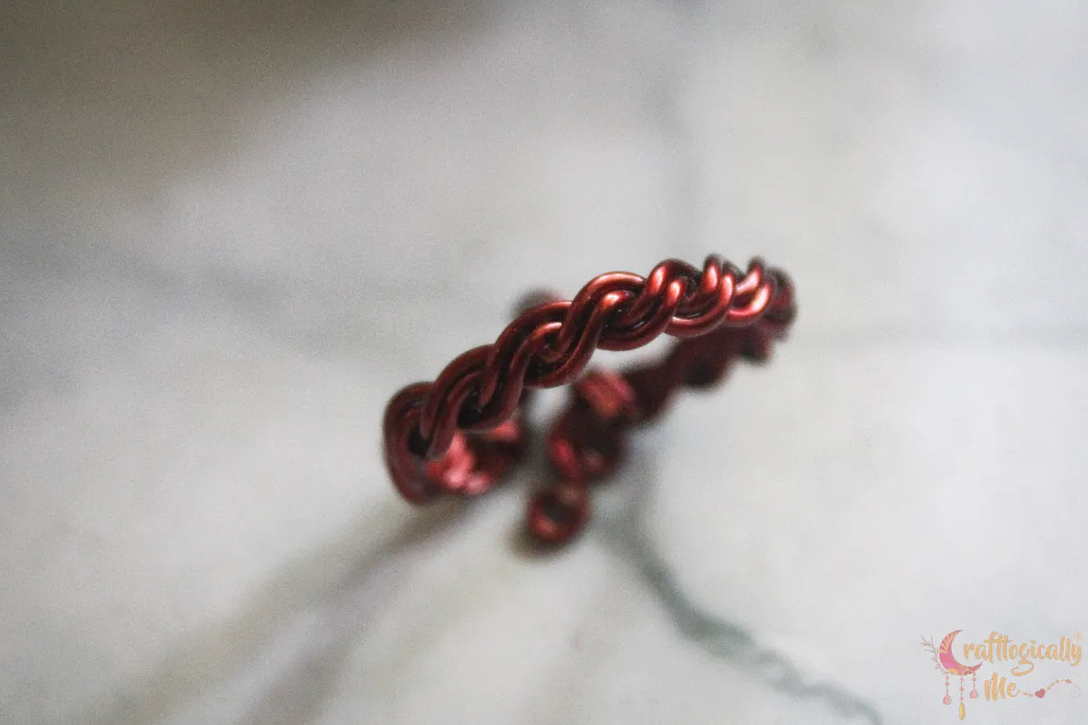 Braided Adjustable Wire Ring – Handmade Minimalist Jewelry