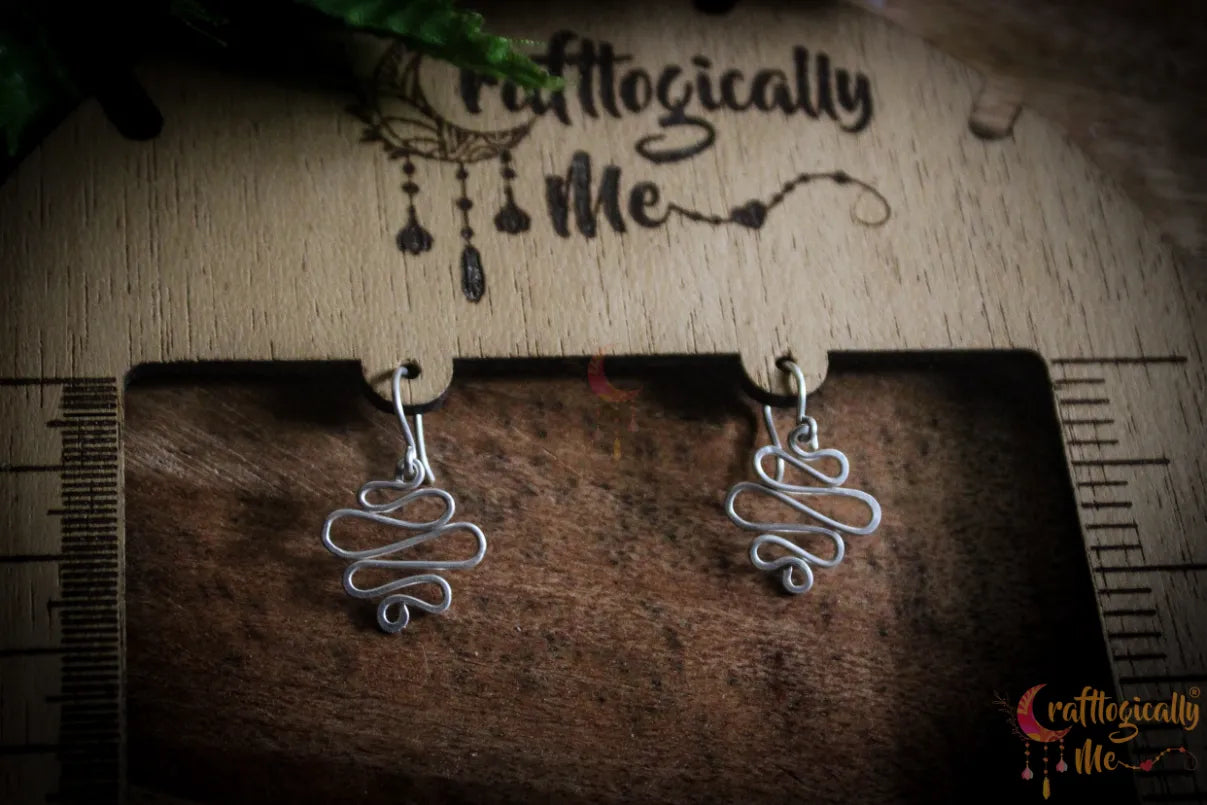 Silver Zigzag Earrings – Fine Silver Handmade Jewelry